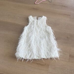 Zara Elegant Cream Kids Dress so cute